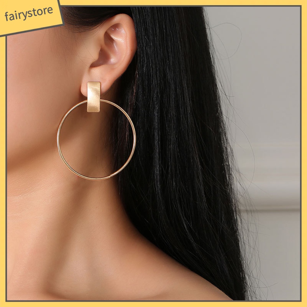 Hoa Tai Dáng Dài Thiết Kế Đơn Giản Cho Nữ