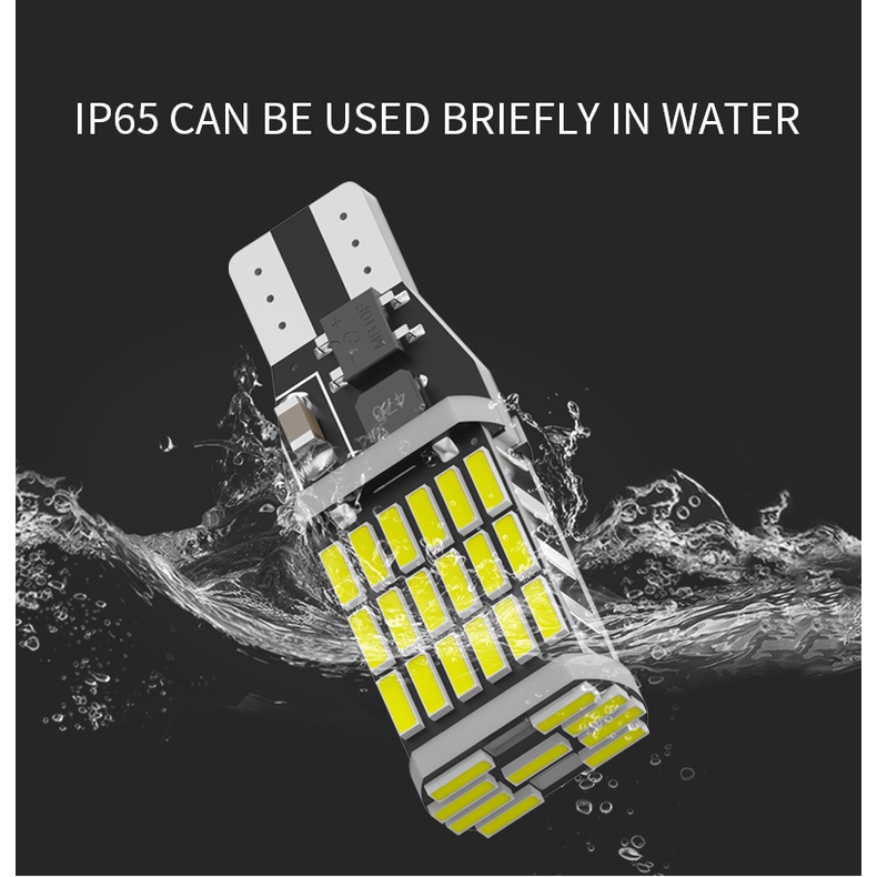 Set 2 Bóng Đèn LED T15 W16W 921 912 T16 902 4014SMD Siêu Sáng 1200LM Thay Thế Chuyên Dụng Cho Xe Hơi