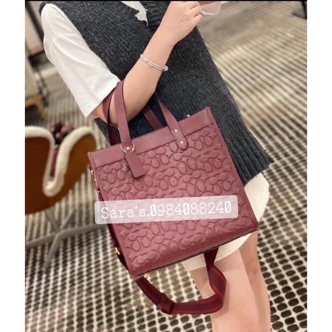 Túi nữ Coach tote 30 phom to da dập nổi sale