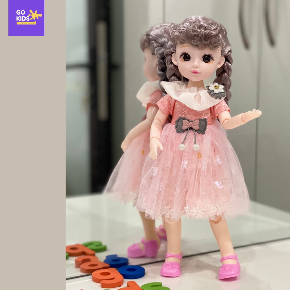 Búp bê ella mắt đá,có khớp cao cấp, cao 30 cm ( ảnh/video shop chụp)