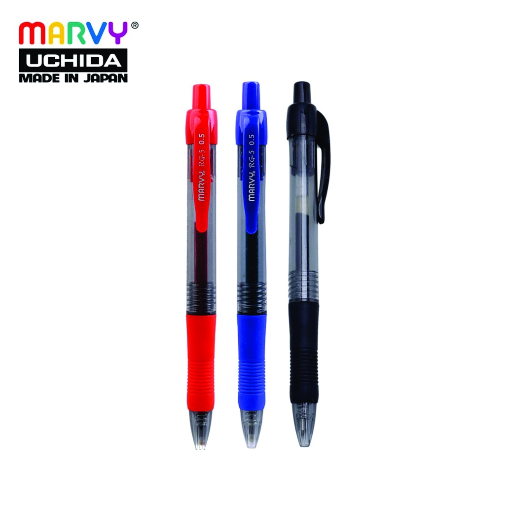Bút gel bấm MARVY RG5 ngòi 0.5mm