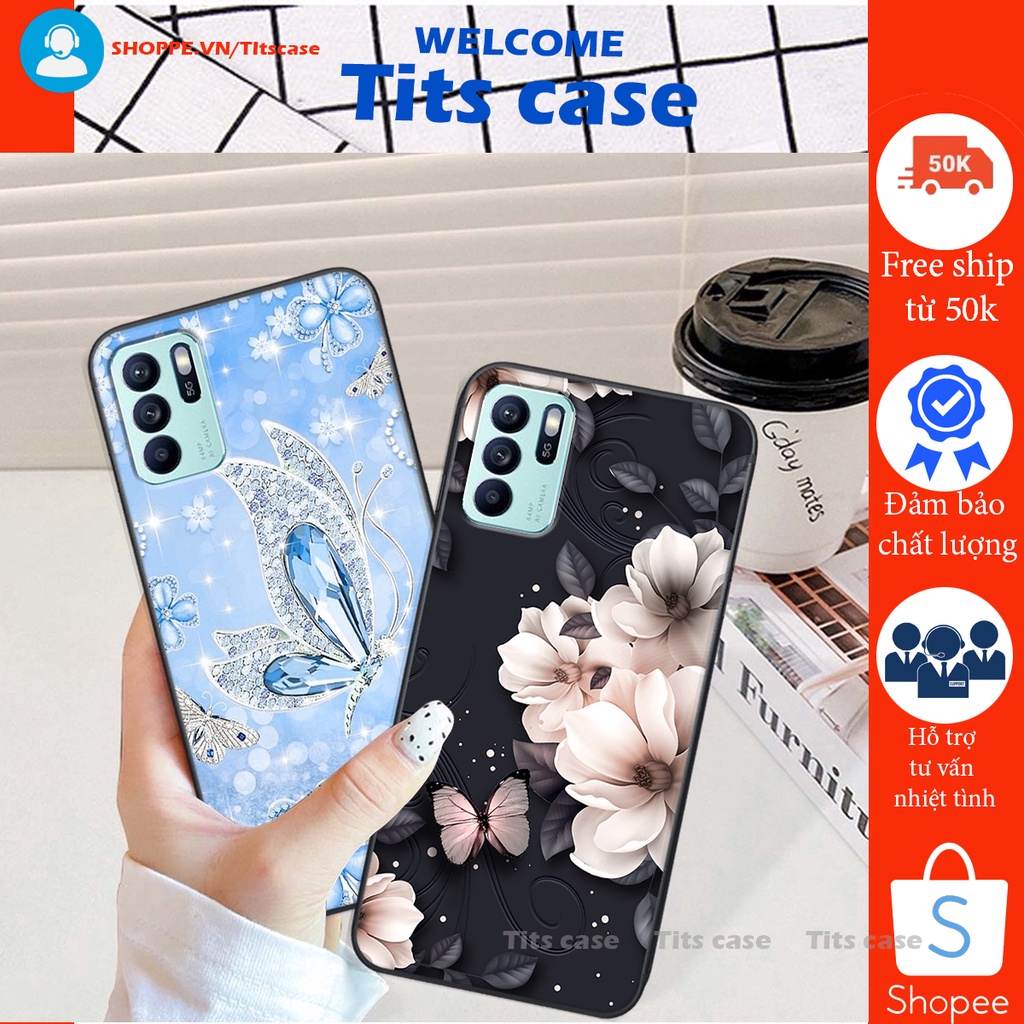 Ốp lưng  Oppo RENO 6Z 5G in hình thiên nga,hoa may mắn, đặc sắc ĐỘC - LẠ - BỀN