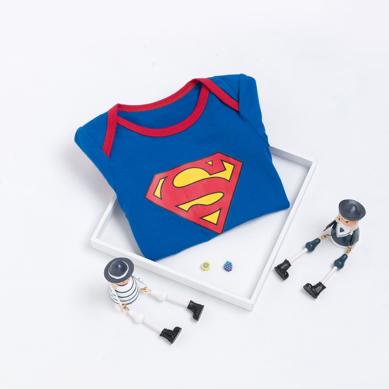 Áo liền quần NgắN Tay, HọA TiếT HoạT HìNh Cho Bé Trai / GáI (0 -