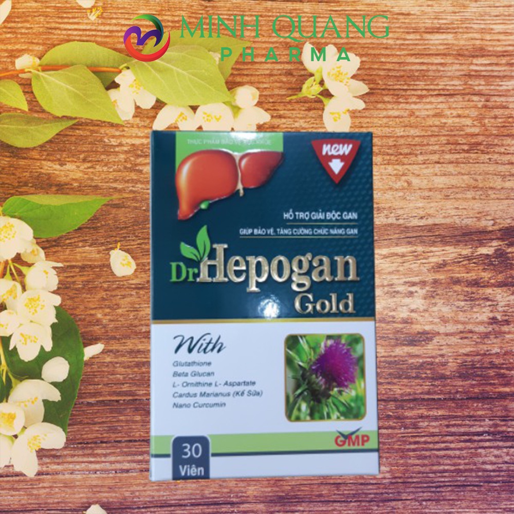 Viên uống HEPOGAN GOLD hỗ trợ giải độc gan, mát gan, tiêu độc lọ 30 viên