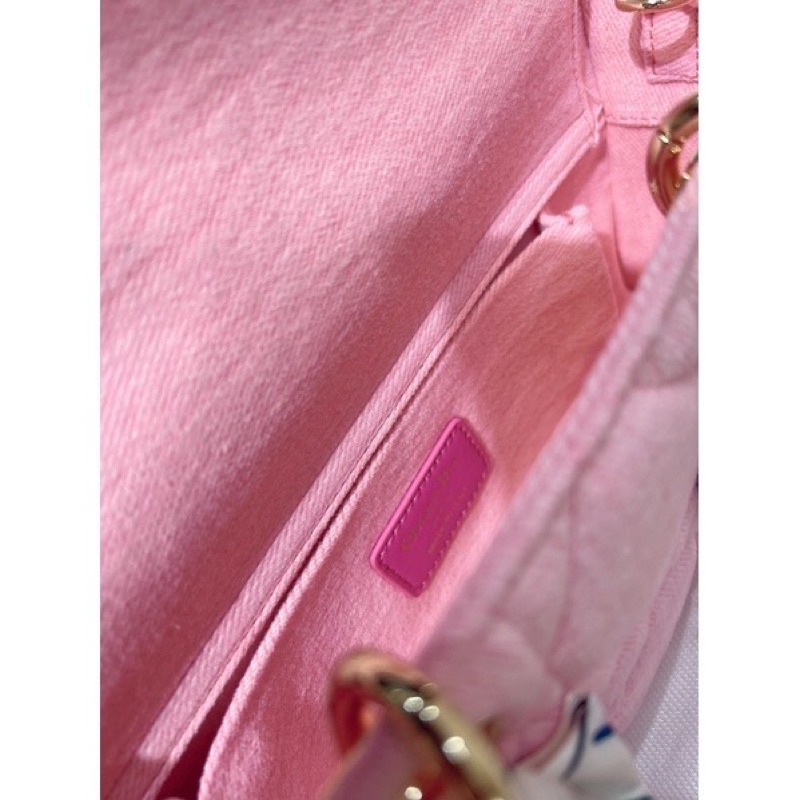 Túi Dior lady bản mới siêu ngọt ngào 2 màu xanh - hồng