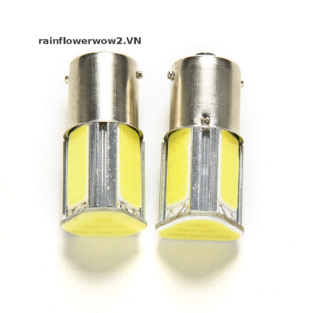 Bộ 2 Đèn LED G18 1156 Ba15s 4 COB 12V D083 Ánh Sáng Đỏ Cho Xe Hơi