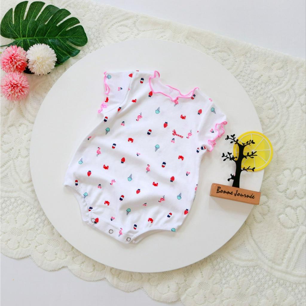 Body chip cho bé sơ sinh 3-10kg. Chất liệu Organic cotton phù hợp với da bé