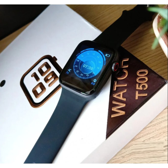 Đồng hồ thông minh chống nước T500 Thay Hình Nền Đo nhịp tim, Chống nước IP68, Smart Watch T500 Serie 6