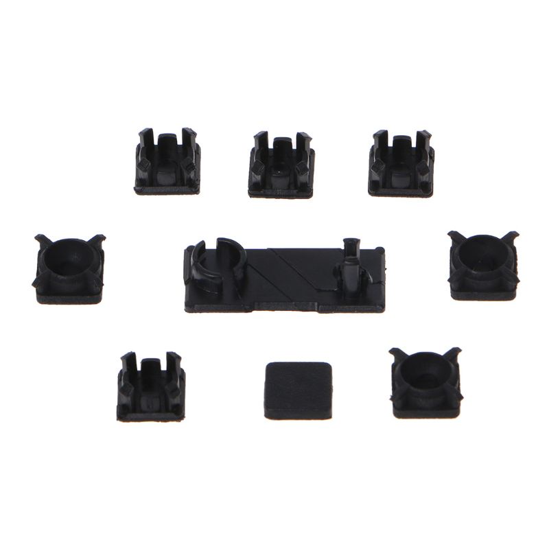 Set 9 Miếng Đệm Cao Su Màu Đen Bảo Vệ Lỗ Ốc Vít Chống Bụi Cho PS3 Slim 2000 3000 Console