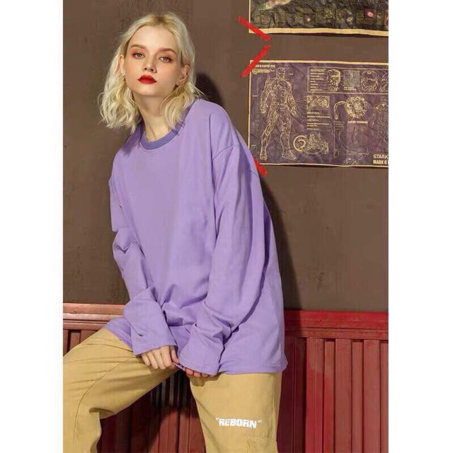 Áo long tee basic, form unisex, có 8 màu (ảnh thật) | BigBuy360 - bigbuy360.vn