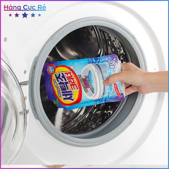 Bột vệ sinh lồng giặt Hàn Quốc 450 gram, viên tẩy lồng máy giặt kho sỉ mb