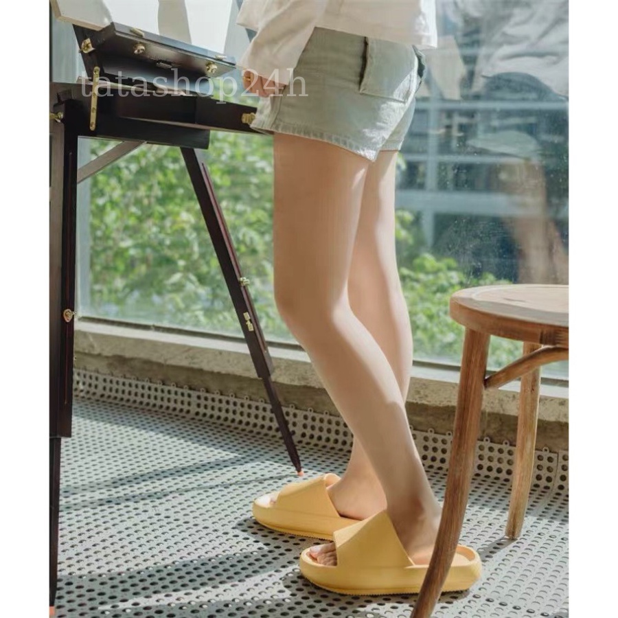 Dép Bánh Mì Thông Hơi Quai Ngang Siêu Nhẹ Nữ Cao 4,5cm Đi Mưa Siêu Hot - DL024