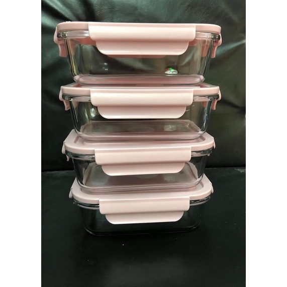 set 4 hộp thuỷ tinh 640ml | BigBuy360 - bigbuy360.vn