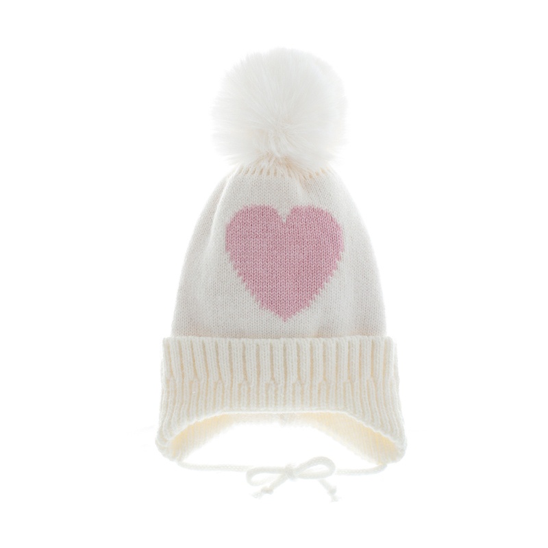 Mũ Dệt Kim Co Giãn Đính Bóng Lông Dễ Thương Thời Trang Thu Đông Cho Bé Trai + Gái