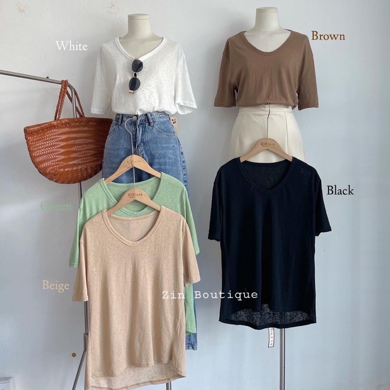 ÁO PULL TRƠN BASIC HÀN QUỐC CHẤT GIẤY SIÊU THÍCH