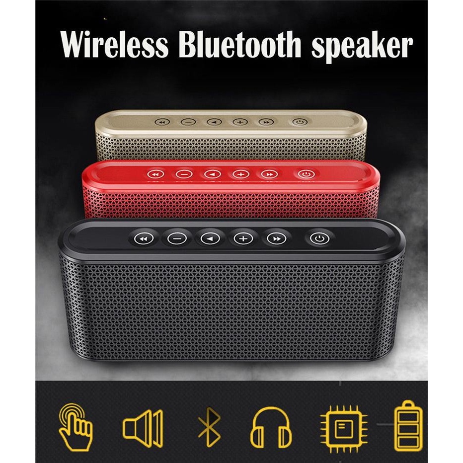 Loa siêu trầm loa Bluetooth Manovo X6 -Loa di động Mini rảnh tay cho điện thoại Ngoài trời và gia đình -dc2517