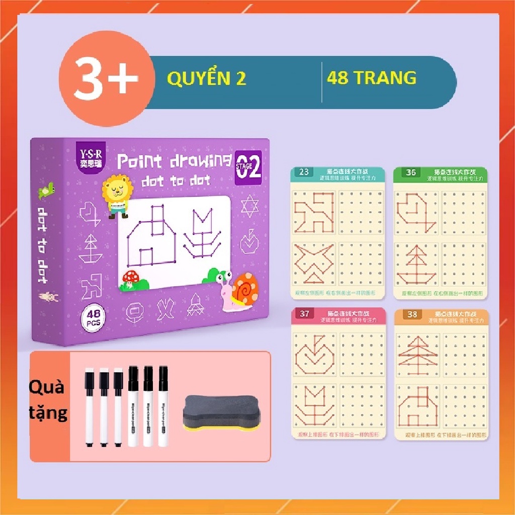 Đồ chơi Montessori sách vẽ và xóa được cho bé, chất liệu cao cấp, giáo dục sớm cho trẻ từ 1+