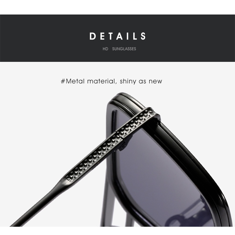 Kính Mát RZ1252 Gọng Vuông Chống Tia UV400 Thời Trang Cho Nam Và Nữ