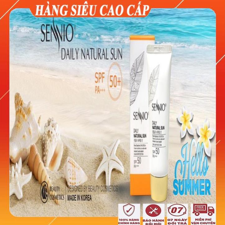 [FreeShip - MUA 1 ĐƯỢC 2] Kem chống nắng trắng da kiềm dầu sennio/Kem chống nắng cho da dầu da mụn đa năng cao cấp