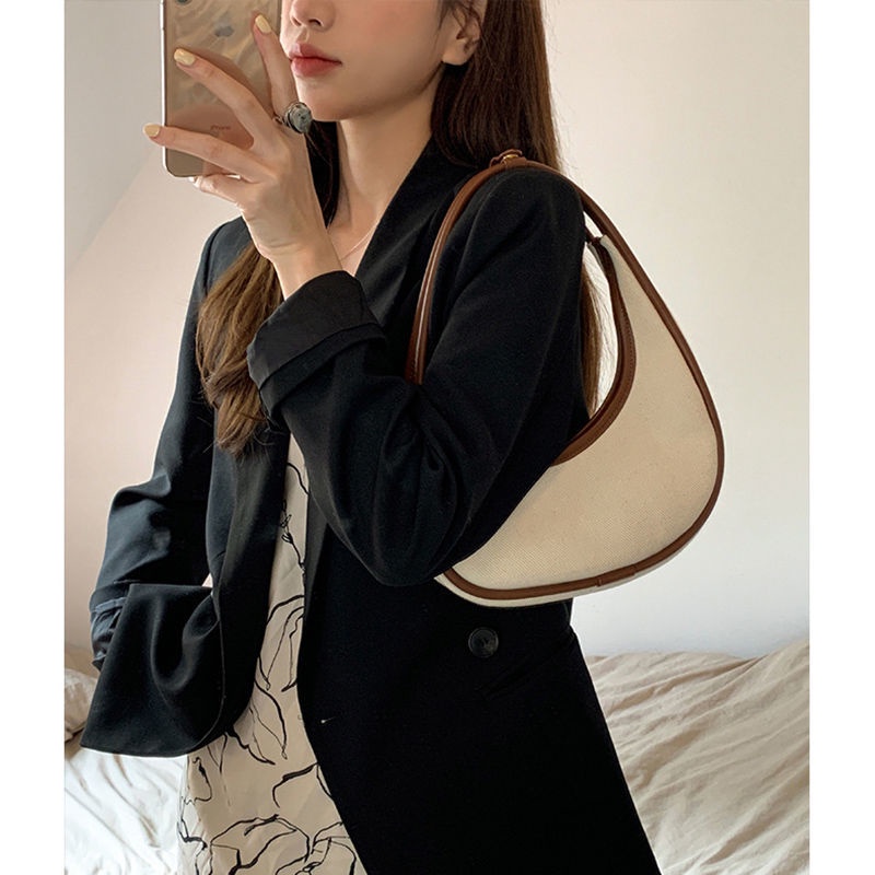 Túi Xách Kẹp Nách Chất Liệu Canvas Thời Trang Mùa Hè Mới Cho Nữ