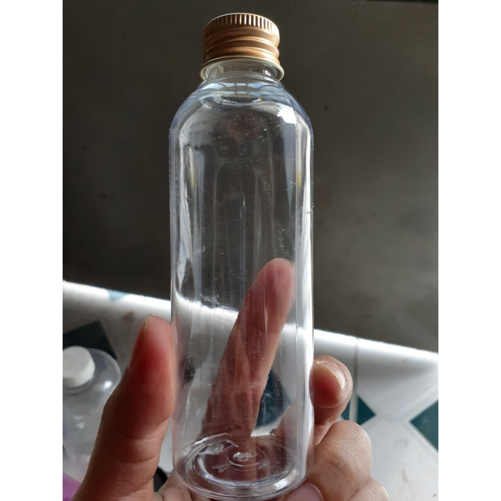 Combo 10 Chai trong nắp nhôm 150ml/100ml- chai nhựa pet - chai lọ mỹ phẩm