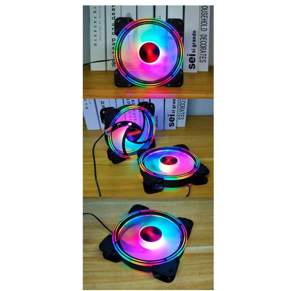 Quạt Tản Nhiệt, Fan Case Coolmoon Ver 2 / V2 Dual Ring
