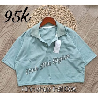 [Bigsize] Áo croptop có cổ bigsize 60-95kg