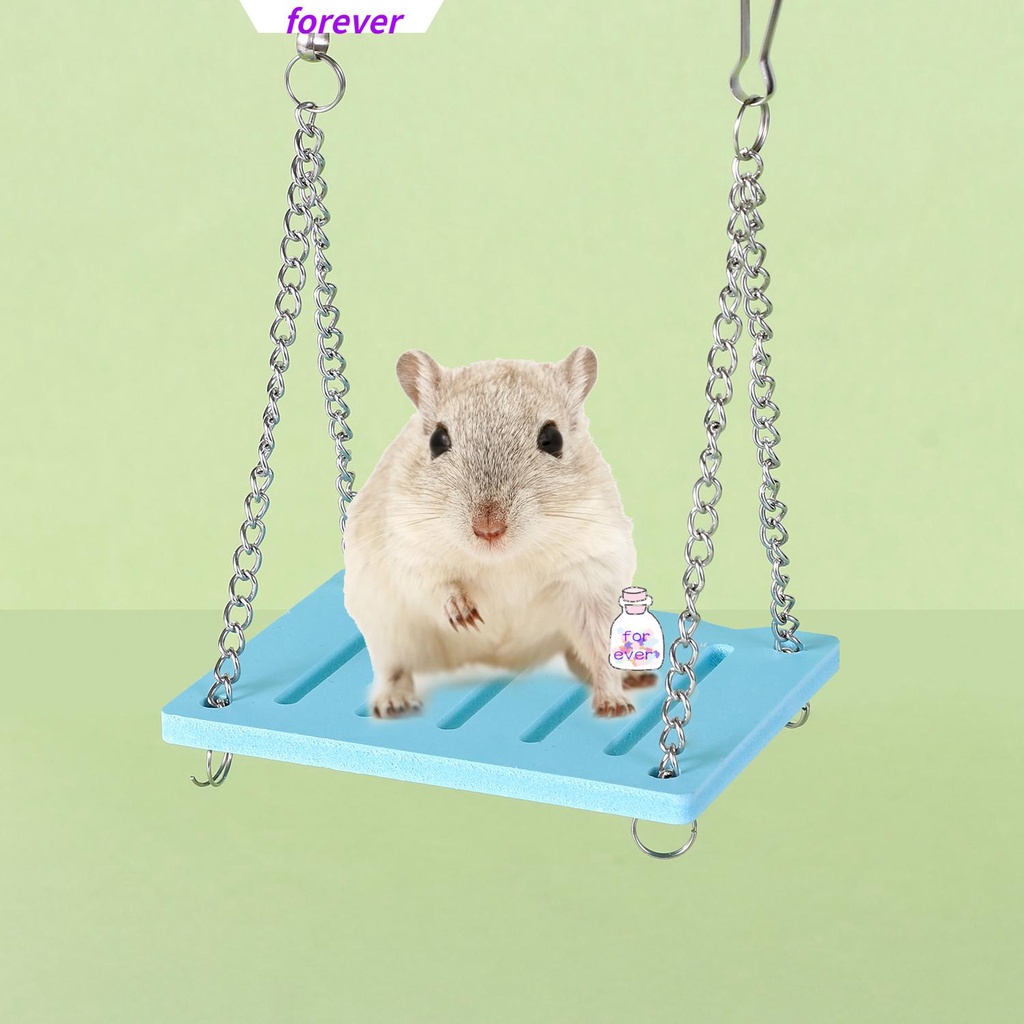 Bộ đồ chơi cầu gỗ màu cầu vồng cho chuột hamster