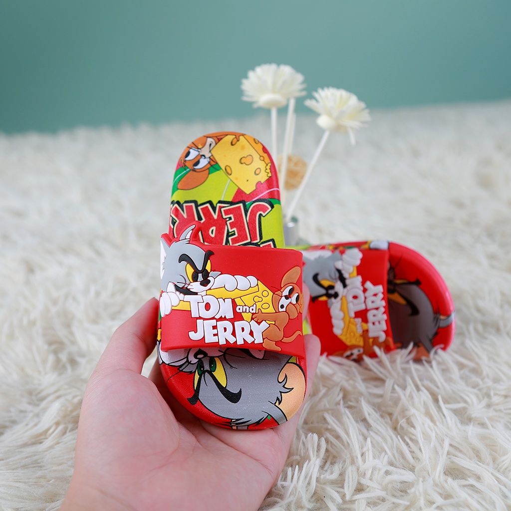 Dép Quai Ngang Bé Trai Hình Tom And Jery Đủ Size