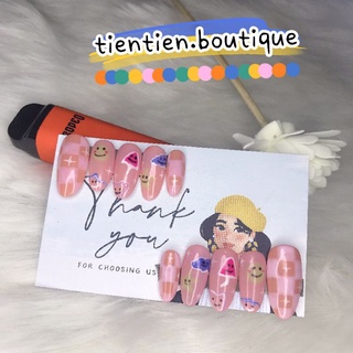 Nailbox thiết kế hồng vẽ