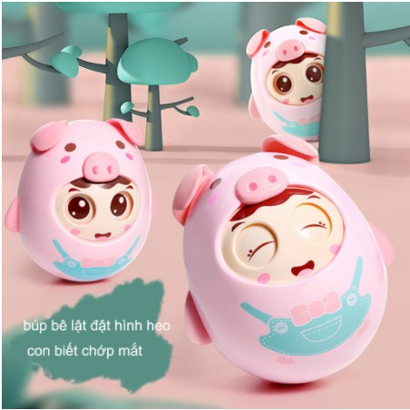 【EGG】Lật Đật Đồ Chơi Tinh Nghịch Chú Heo Dễ Thương Chớp Mắt Có Chuông Nhẹ Nhàng Cho Bé Yêu