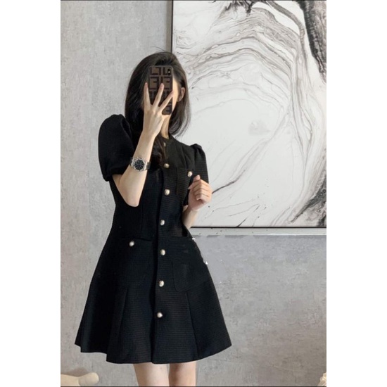 Đầm dự tiệc công sở phối nút sang trọng Mina Dress | BigBuy360 - bigbuy360.vn