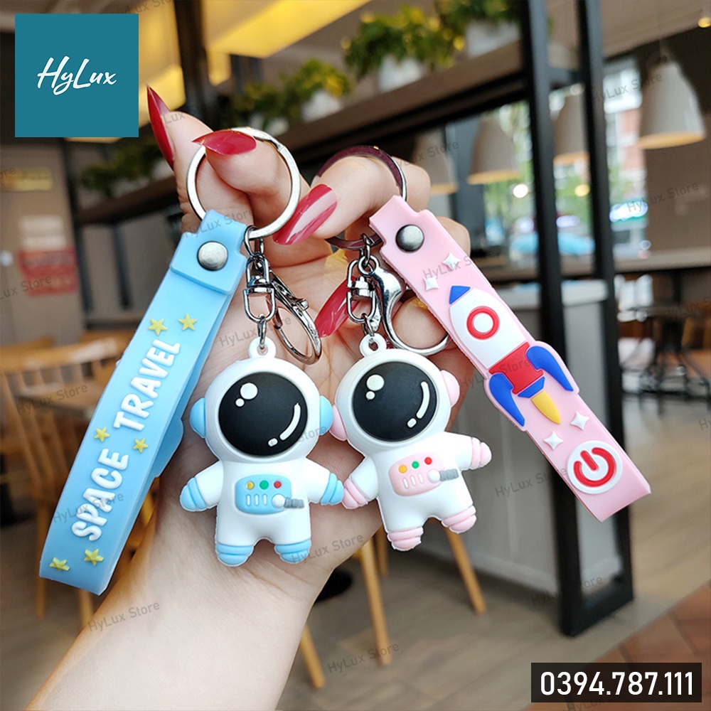 Móc khóa đôi phi hành gia - Móc khóa couple [ảnh chụp thật]