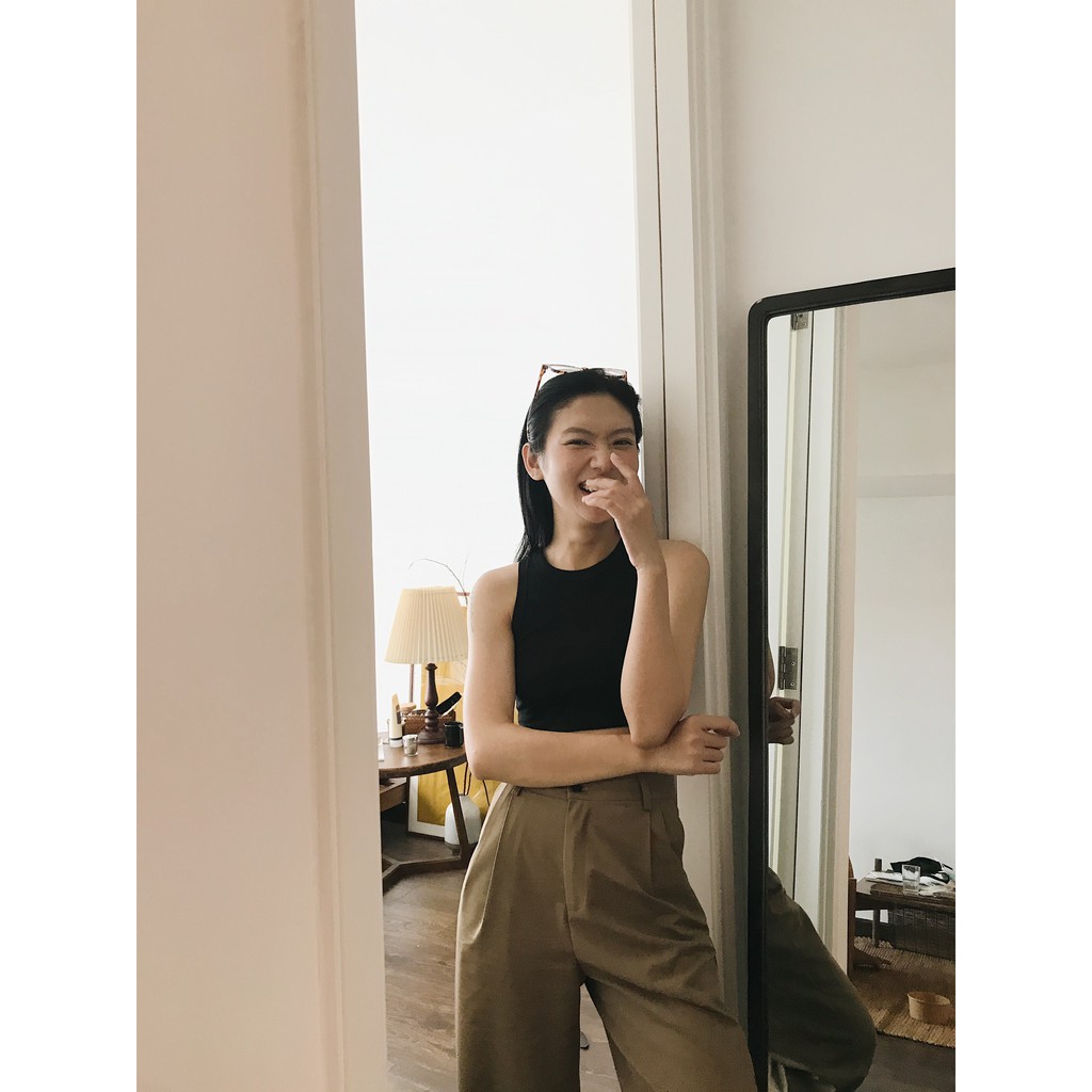 Quần tây nâu xếp hai ly BAILEY PANTS