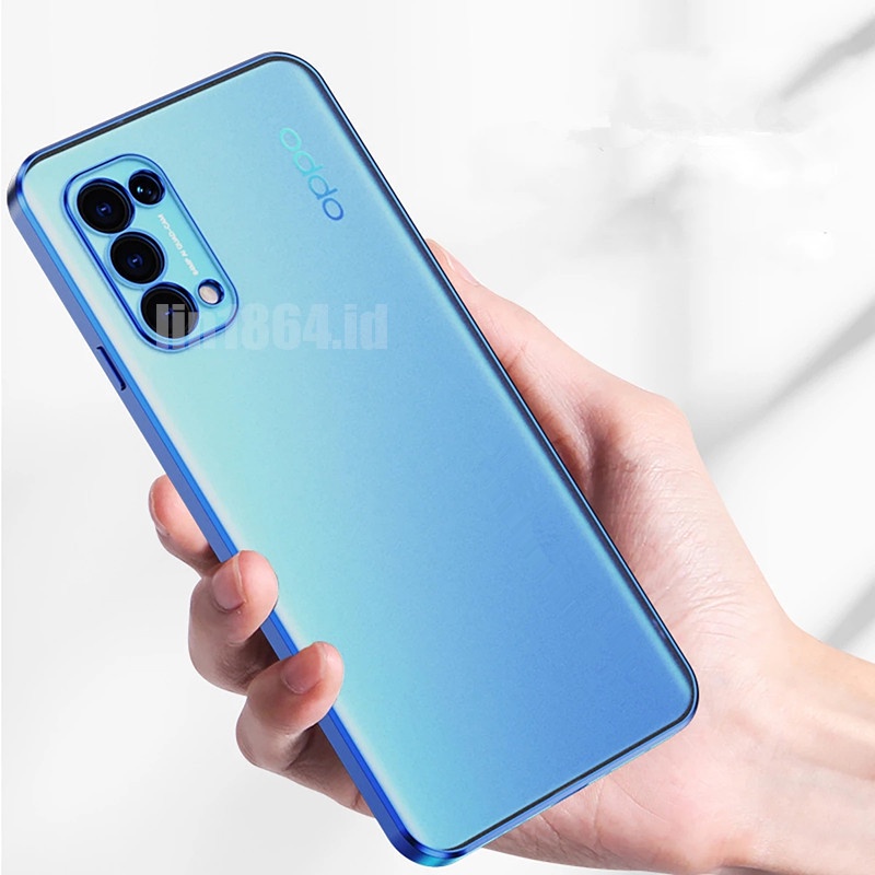 ốp lưng điện thoại mạ sang trọng tương thích Cho Oppo A94 A53 2020 A32 A12 A5 2020 A9 2020 A11K A91 A52 A15 A15S Reno5 Pro Reno6 Pro Ốp mềm silicon TPU trong suốt case