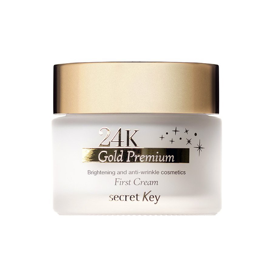 Kem phục hồi dưỡng trắng da chống lão hóa Secret Key 24K Gold Premium First Cream 50g