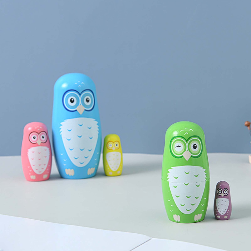 5 Búp Bê Nga Bằng Gỗ Dễ Thương