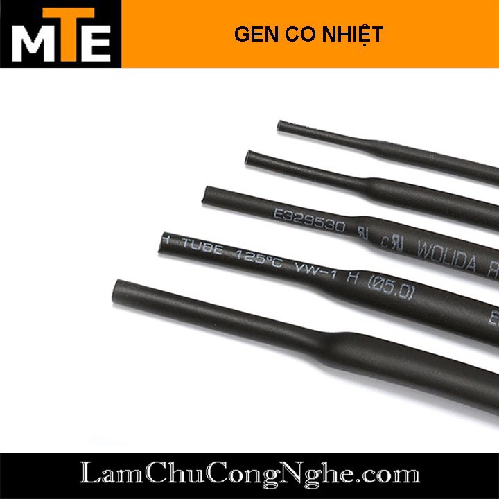 1 mét ống gen co nhiệt cách điện Phi 5