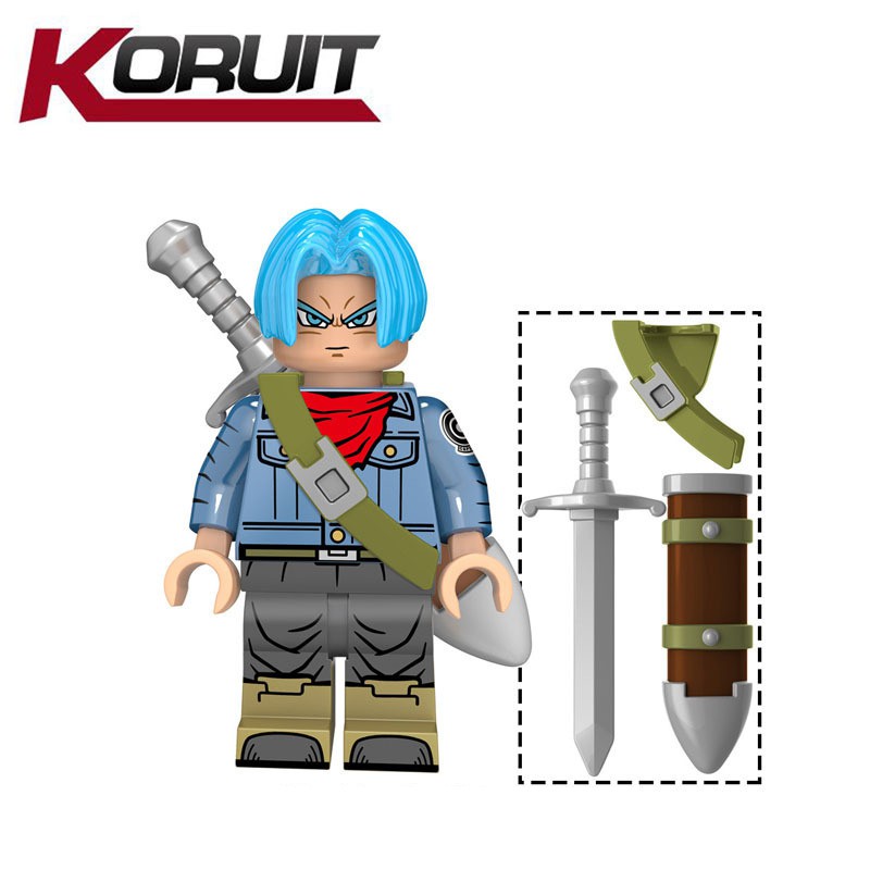 Combo 4 Minifigures Nhân Vật Trunks Trong Dragon Ball - Đồ Chơi Lắp Ráp non-lego Xếp Hình KT1020 [C19]