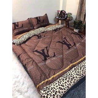 Bộ Chăn Phao Ga Gối Poly Set 5 Món
