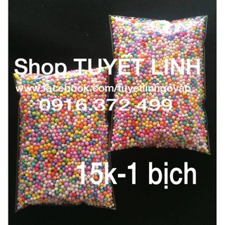 Hạt xốp màu :15k . bịch