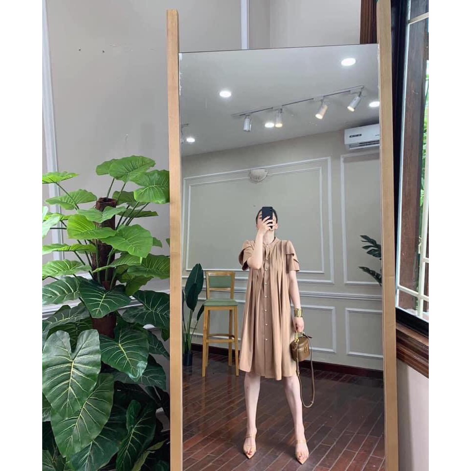 Váy bầu suông mùa hè thời trang Aidenshop Đầm bầu công sở thiết kế bigsize VB20