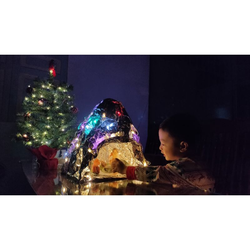 Giấy bạc làm hang đá Giáng Sinh/Noel khổ 75cm×1m