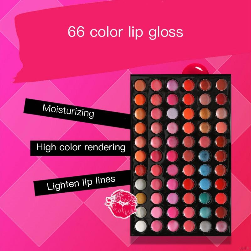 [Hàng mới về] Bảng Son Môi 66 Màu Dưỡng Ẩm Không Dính Cốc Dễ Lên Màu | BigBuy360 - bigbuy360.vn