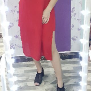 Đầm suông voan