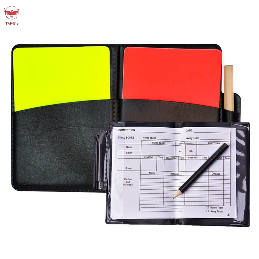 Bộ Thẻ Cảnh Báo Màu Đỏ Vàng Đỏ Dành Cho Trọng Tài Bóng Đá