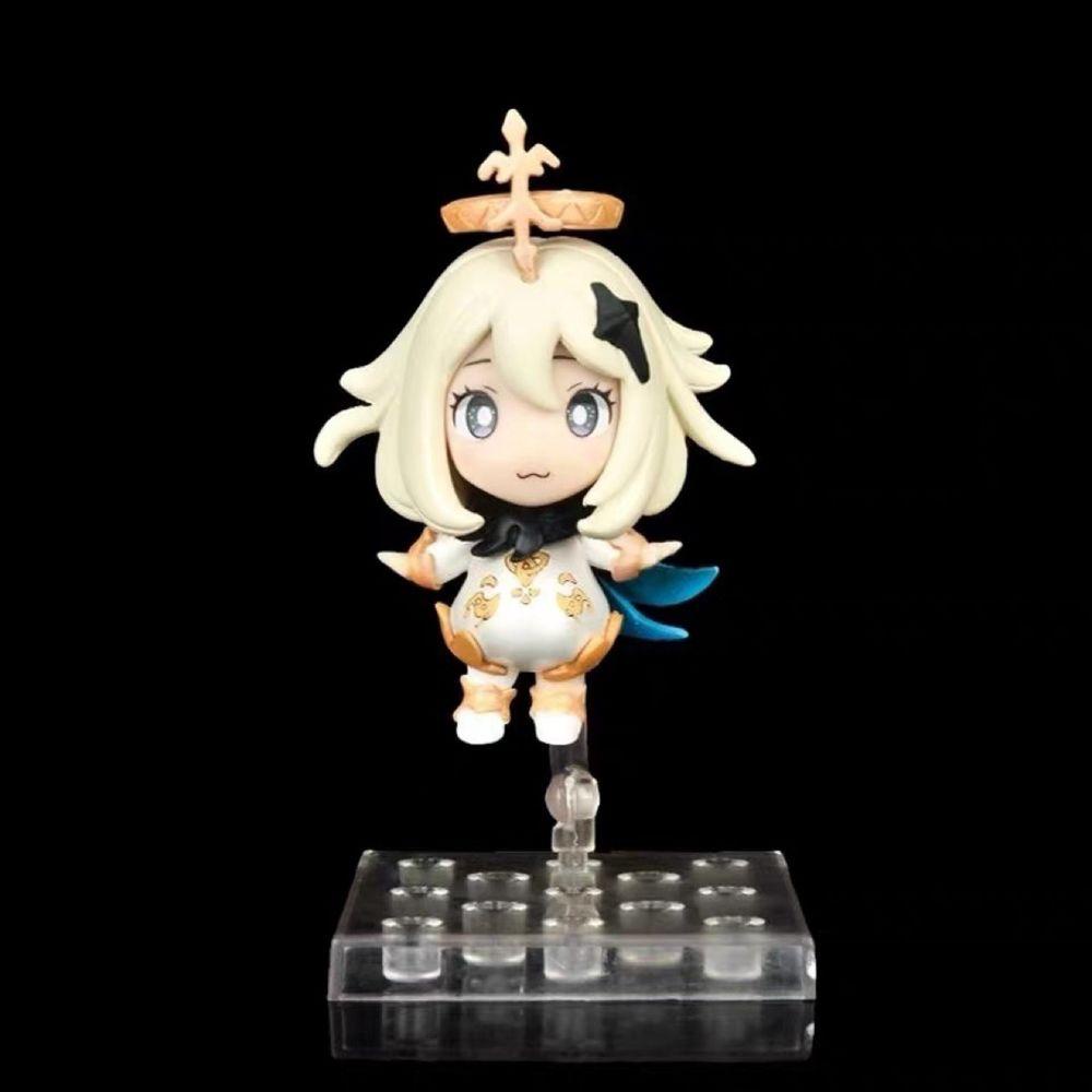 DARNELL Bộ 7 Mô Hình Nhân Vật Paimon Bằng PVC Cứng Trang Trí Cho Bé