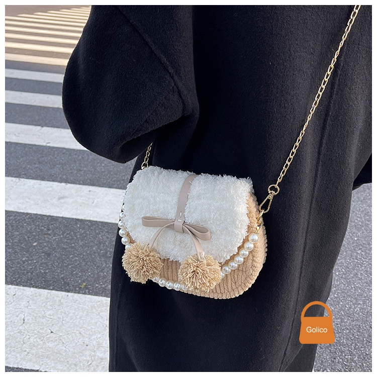 Túi Len Tự Đan Pom Pom, Túi Handmade