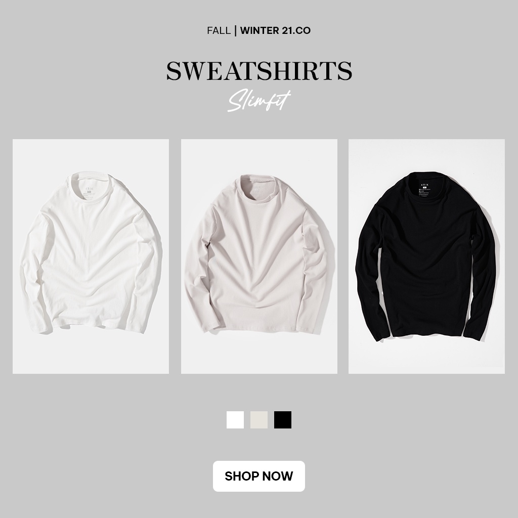 Áo Thun Nam Dài Tay Tony4men Chất Liệu Nỉ Cao Cấp Mềm Mịn Co Giãn Nhẹ Thiết Kế Cổ Tròn Basic Form Slimfit AN8032 | BigBuy360 - bigbuy360.vn