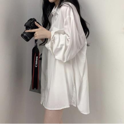 Áo sơ mi NRVP dáng rộng thời trang Hàn Quốc 2022 dành cho nữ